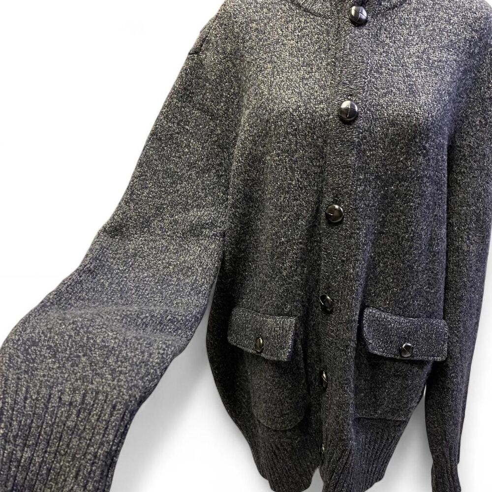 Quiet Luxury Preppy Prep Wool and Cashmere Golf Career Work Cardigan Sweater